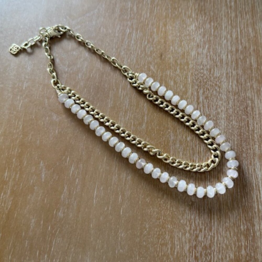 Kendra Scott Rebecca-Rose Quartz Necklace